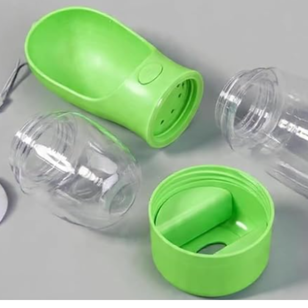 Botella Portatil 4 En 1 Multifuncional para perro